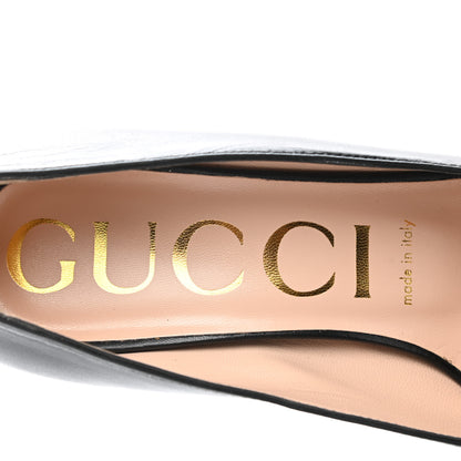 Gucci Malaga Kid Horsebit 75mm Pumps 37.5 Black 7 of 11