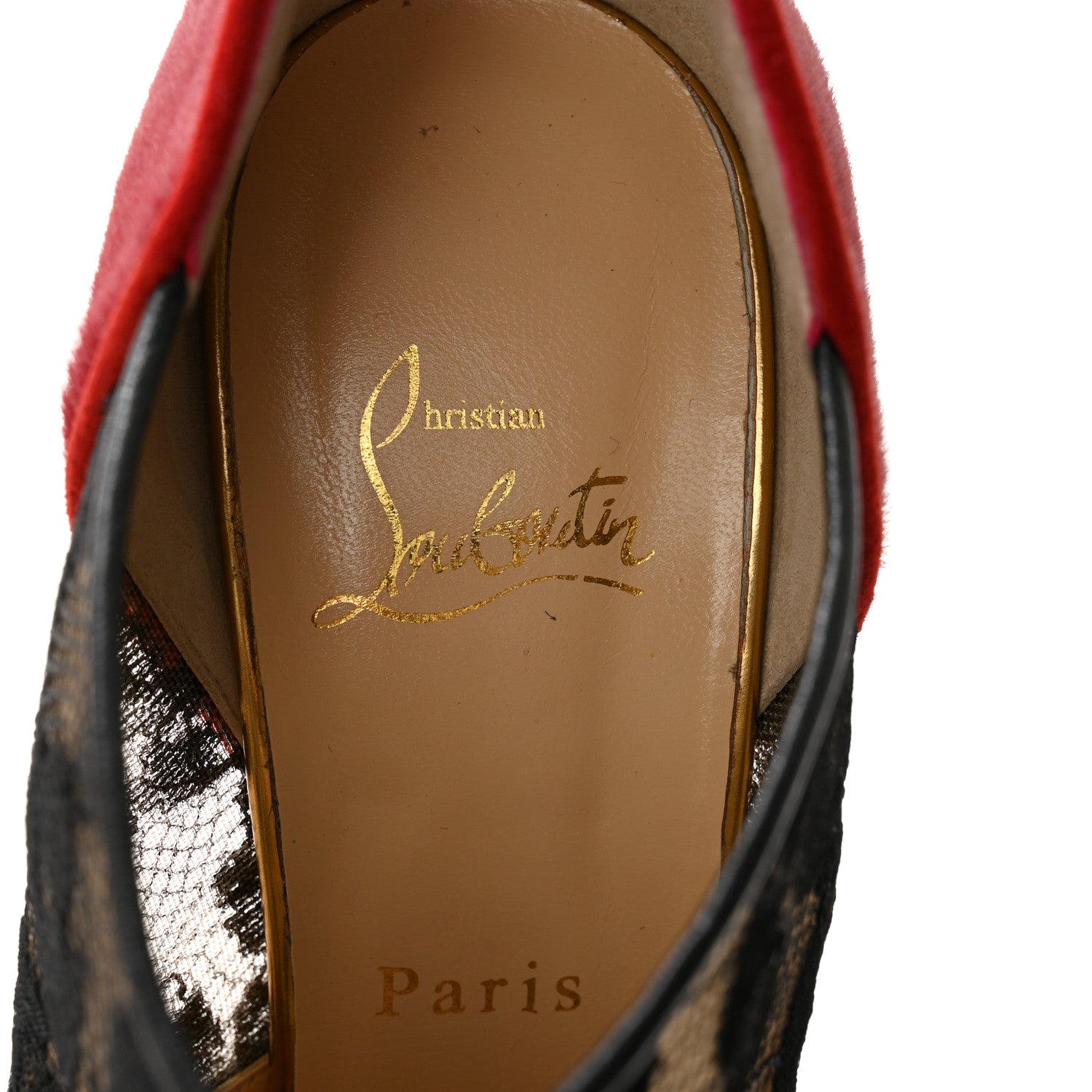 Christian Louboutin Lace Calf Hair Leopard Printed Aeronotoc 160 Ankles Booties 40 6 of 10