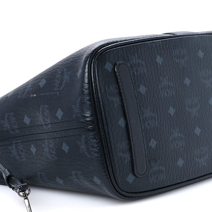 MCM Visetos Medium Liz Reversible Shopper Tote Black 15 of 18