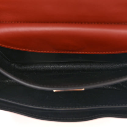 Prada City Calfskin Saffiano Cahier Bag Cotto Black 5 of 12