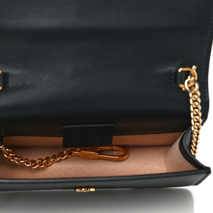Gucci Calfskin Super Mini Sylvie Chain Shoulder Bag Black 5 of 19