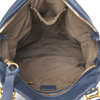 Chloe Calfskin Large Marcie Satchel Blue 14 of 20