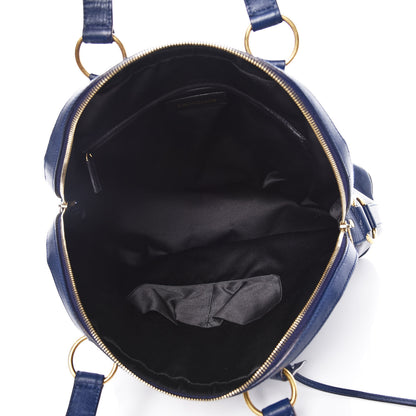 Saint Laurent Calfskin Oversized Muse Navy Blue 5 of 11
