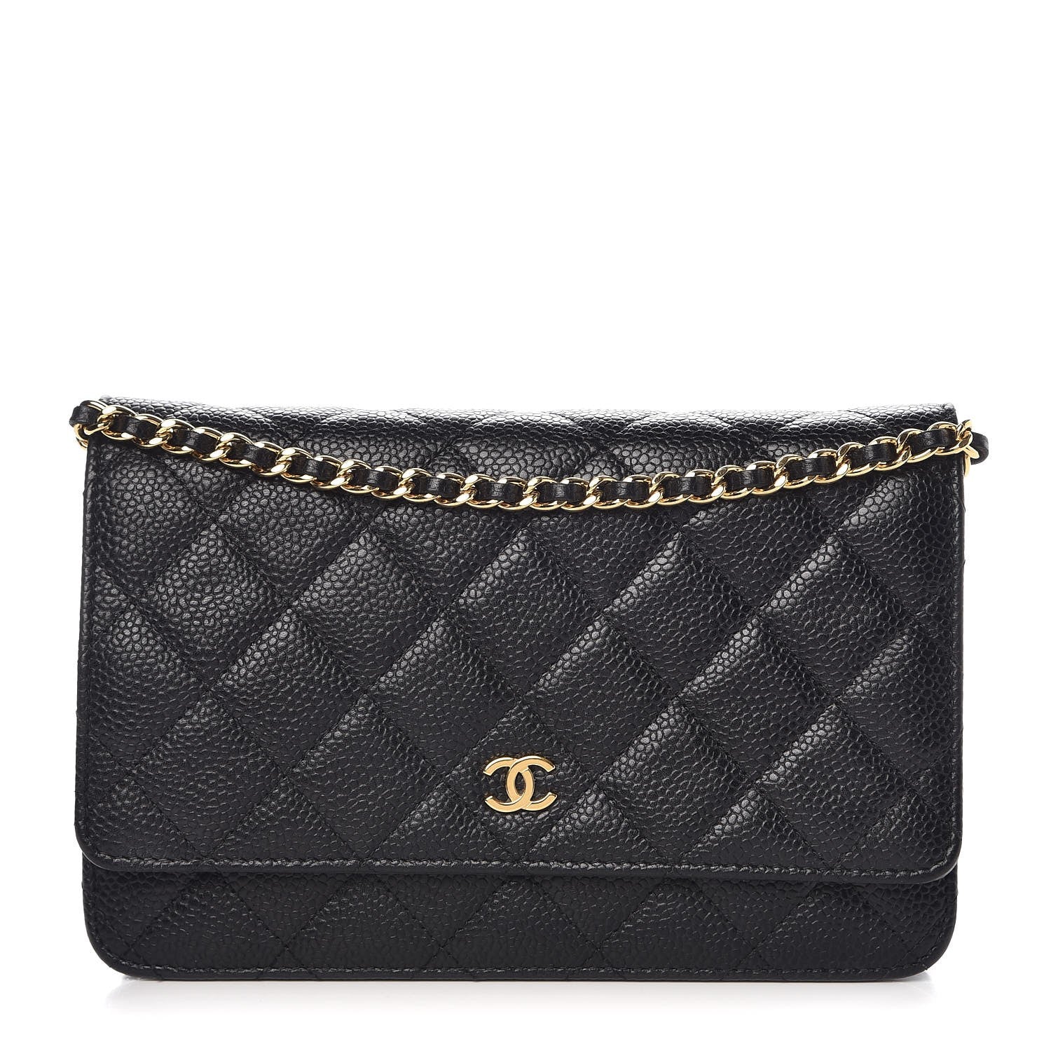 Chanel Caviar Quilted Wallet On Chain WOC Black 1 of 9