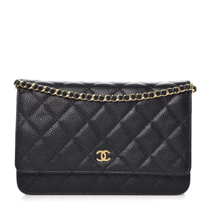 Chanel Caviar Quilted Wallet On Chain WOC Black 1 of 9