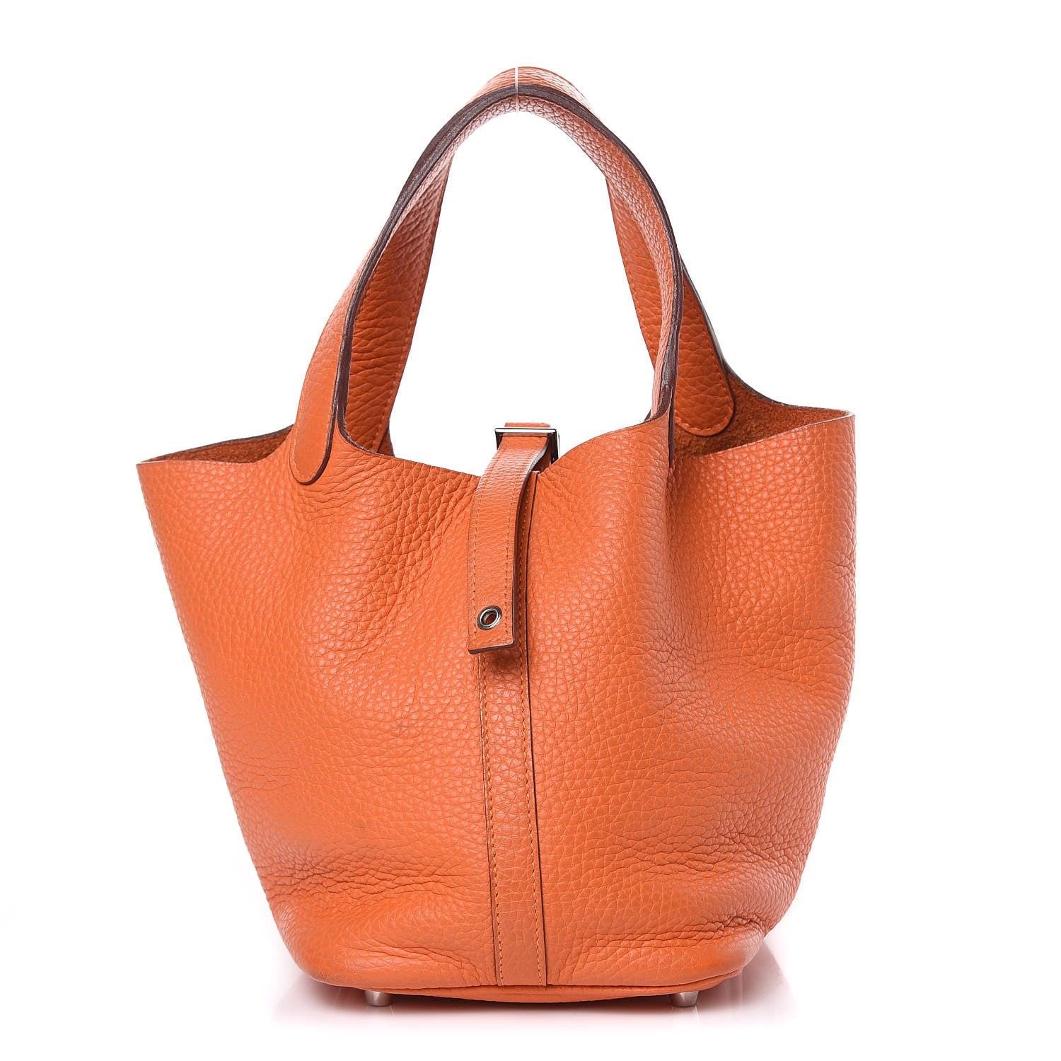 Hermes Taurillon Clemence Picotin Lock 18 PM Orange 1 of 14