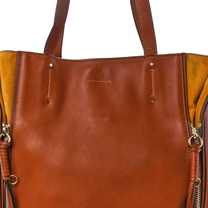 Chloe Smooth Calfskin Medium Milo Shopping Tote Caramel 10 of 13