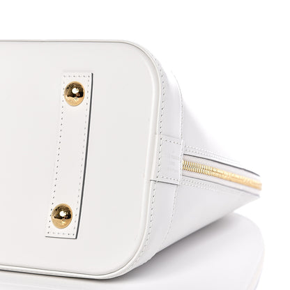 Louis Vuitton Smooth Calfskin Signature Alma PM White 8 of 9