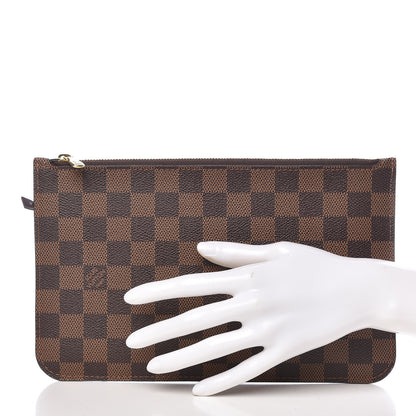 Louis Vuitton Damier Ebene Neverfull MM GM Pochette 2 of 8
