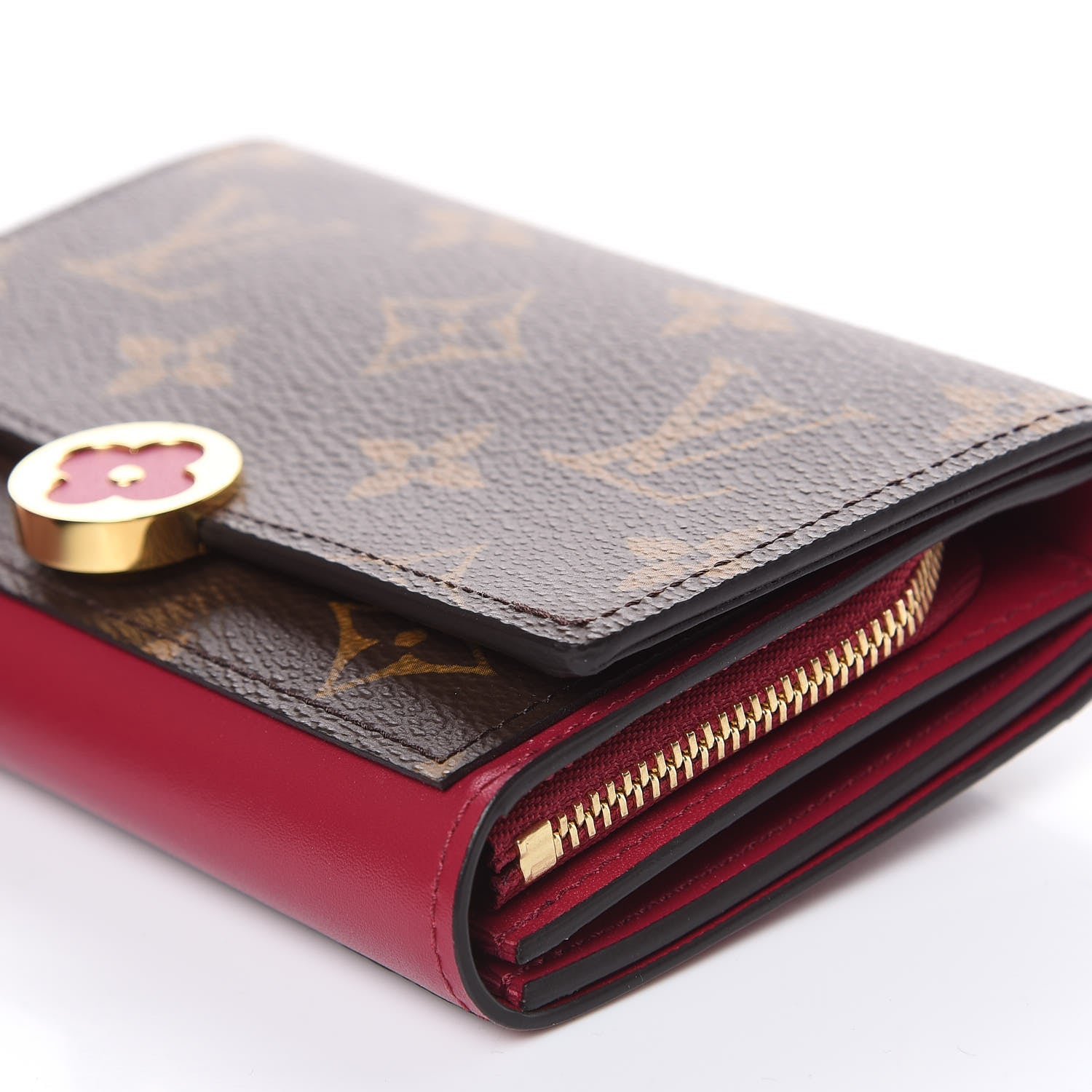 Louis Vuitton Monogram Flore Compact Wallet Fuchsia 9 of 9