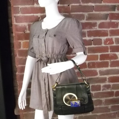 Marc Jacobs Leather Stones Paloma Handle Bag Forest Green 2 of 8