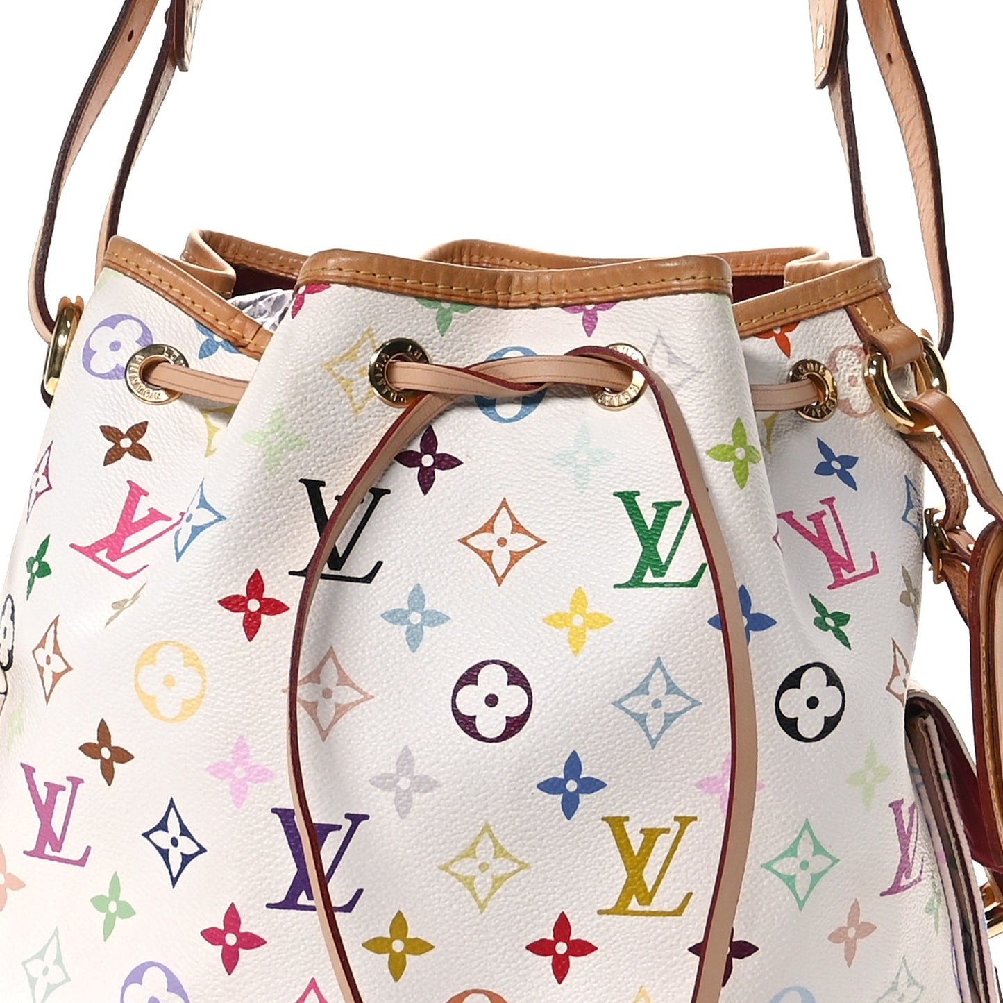 Monogram Multicolor Petit Noe White