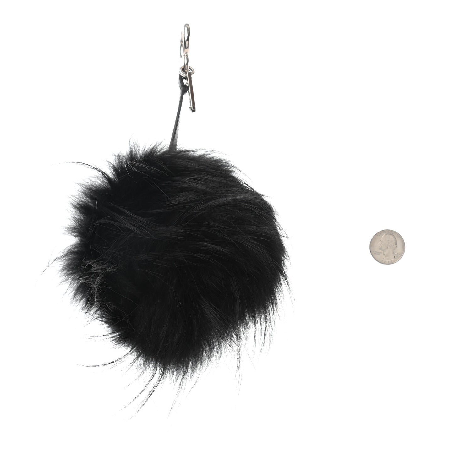 Fox Fur Shearling Crystal Pinky Punky Monster Bag Bug Charm Black Bubblegum