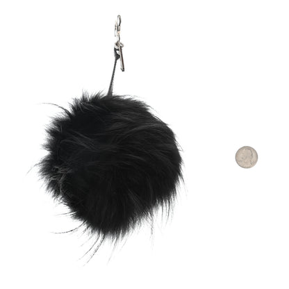 Fendi Fox Fur Shearling Crystal Pinky Punky Monster Bag Bug Charm Black Bubblegum 2 of 4