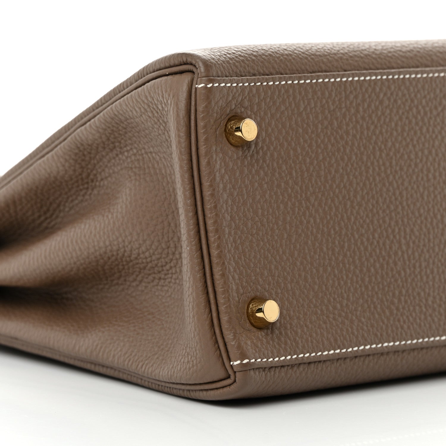 Hermes Togo Kelly Retourne 28 Etoupe 9 of 13