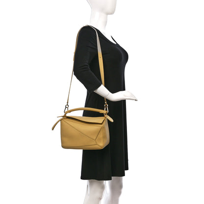 Loewe Calfskin Small Puzzle Bag Dark Butter 2 of 8