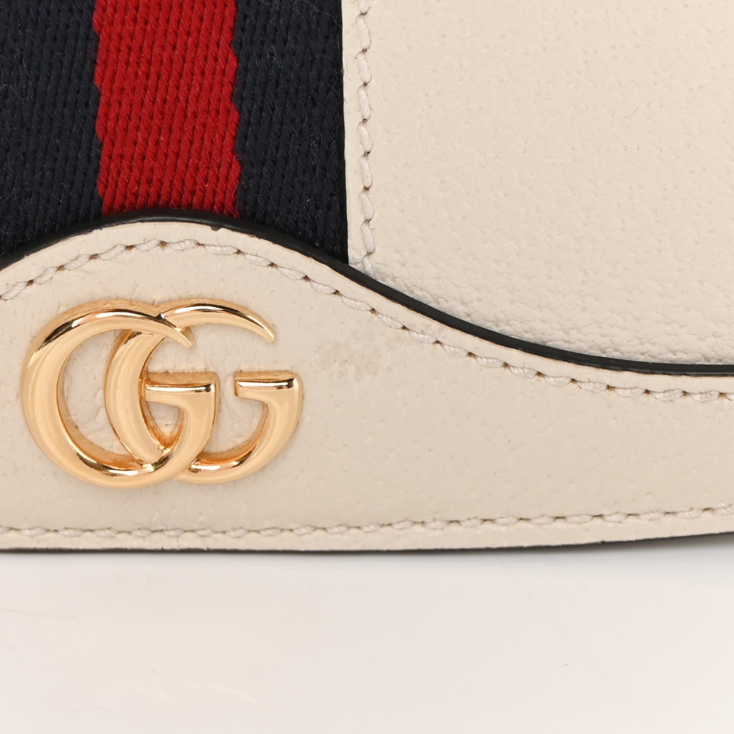 Gucci Textured Calfskin Small Ophidia Flap Messenger Bag Mystic White 12 of 12