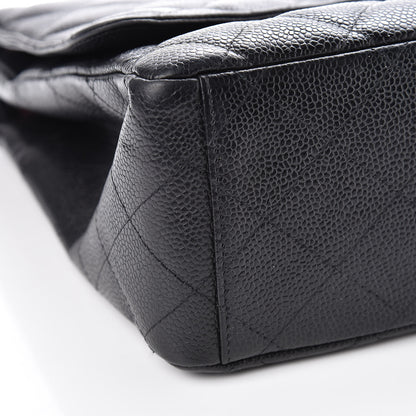 Chanel Caviar Quilted Maxi Double Flap Black 10 of 12