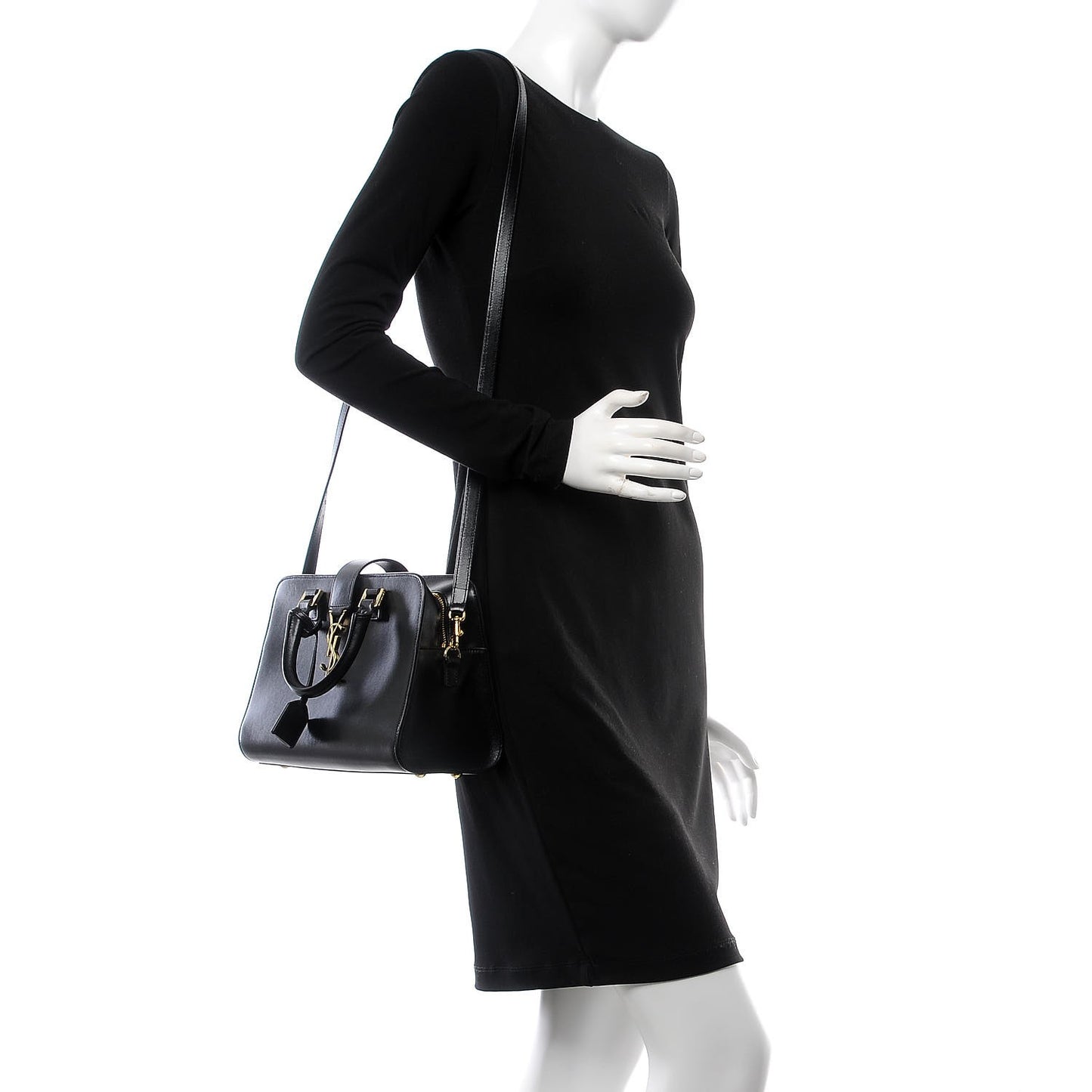 Calfskin Baby Monogram Cabas Black