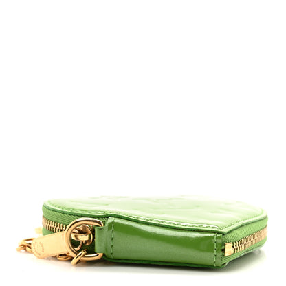 Louis Vuitton Vernis Heart Coin Purse Vert Tonic 4 of 6