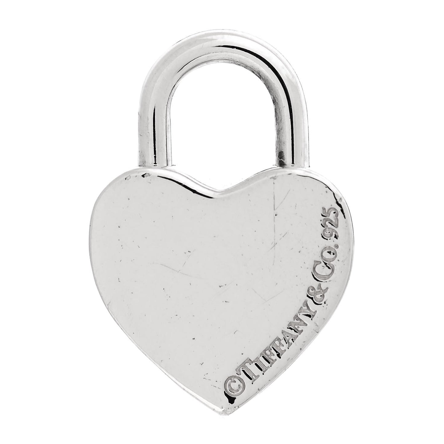 Sterling Silver Heart Lock Charm