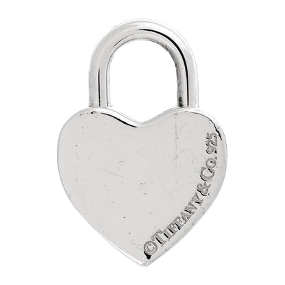 Tiffany Sterling Silver Heart Lock Charm 3 of 4
