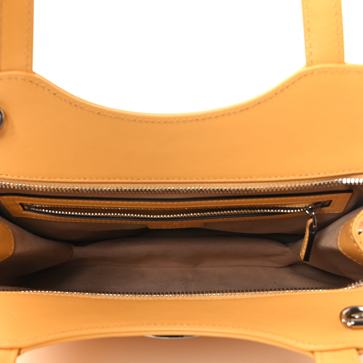 Gucci Senna Calfskin Petite GG Small Tote Bag Sunny Yellow 4 of 9