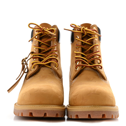 Louis Vuitton X Timberland Suede Calfskin Monogram Mens Ankle Boots 9 Wheat 3 of 10