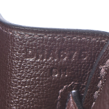 Hermes Togo Birkin 25 Chocolate 17 of 33