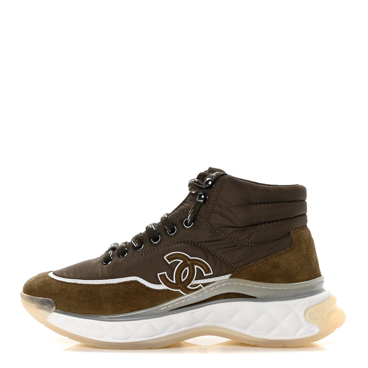 Fabric Suede Womens CC Sneakers 37.5 Dark Green