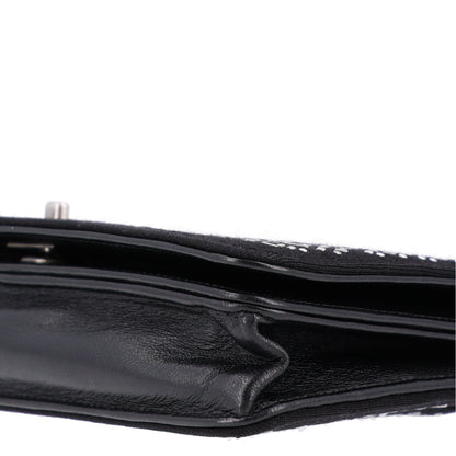 Chanel Lambskin Embellished Quilted Wallet On Chain WOC Black 3 of 11
