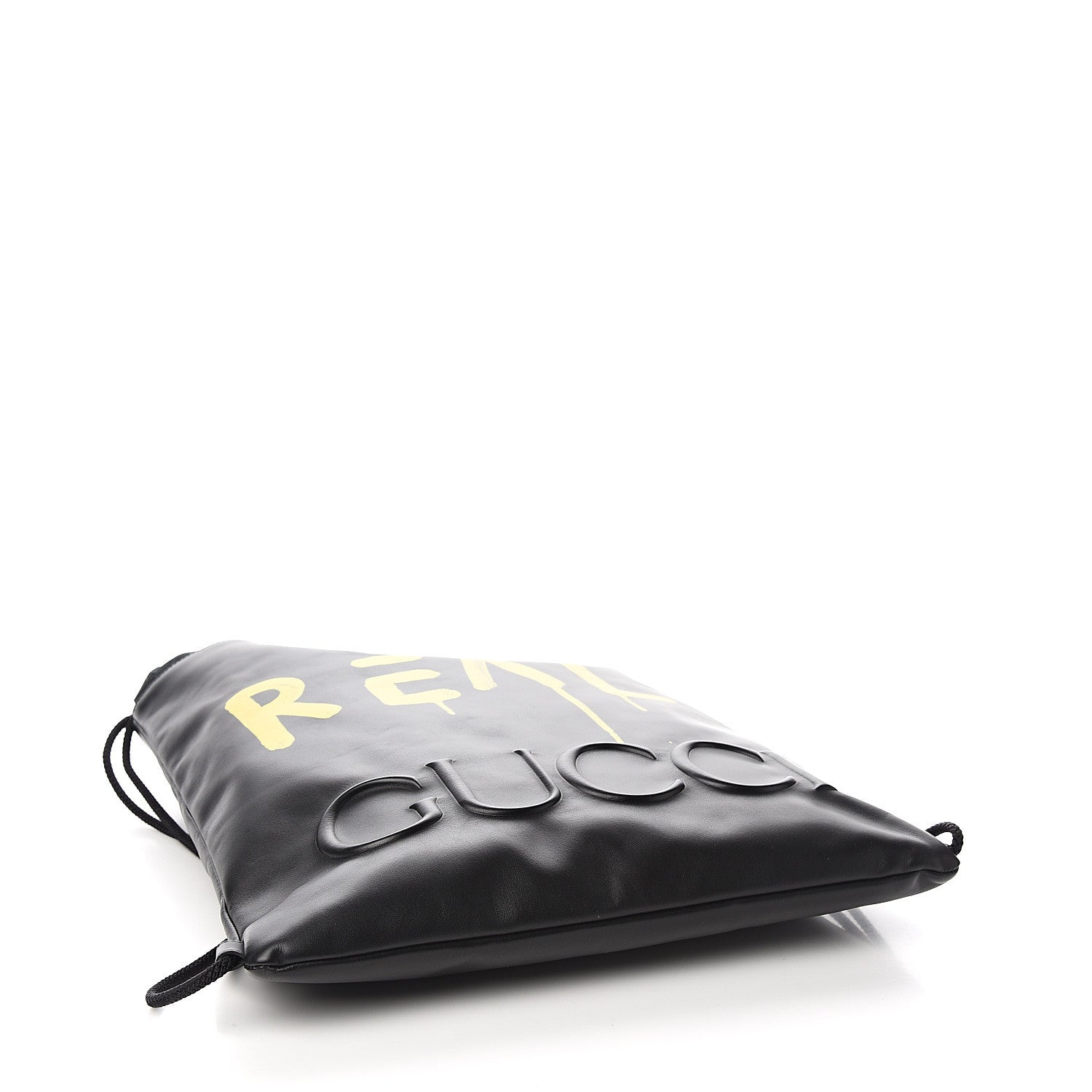 Gucci Calfskin Small GucciGhost Drawstring Backpack Black 3 of 9
