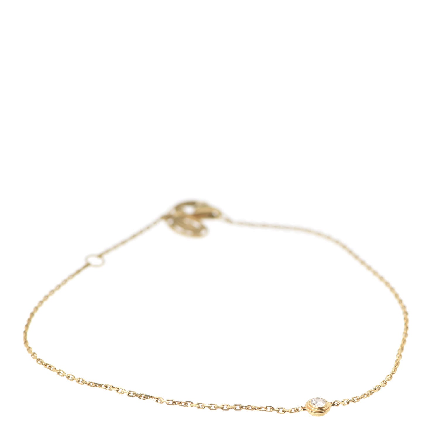 Cartier 18K Yellow Gold Diamond XS D'Amour Bracelet 1 of 6