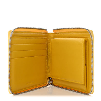 Balenciaga X THE SIMPSONS Smooth Calfskin Logo Card Holder On Keychain Bumblebee Yellow 5 of 15
