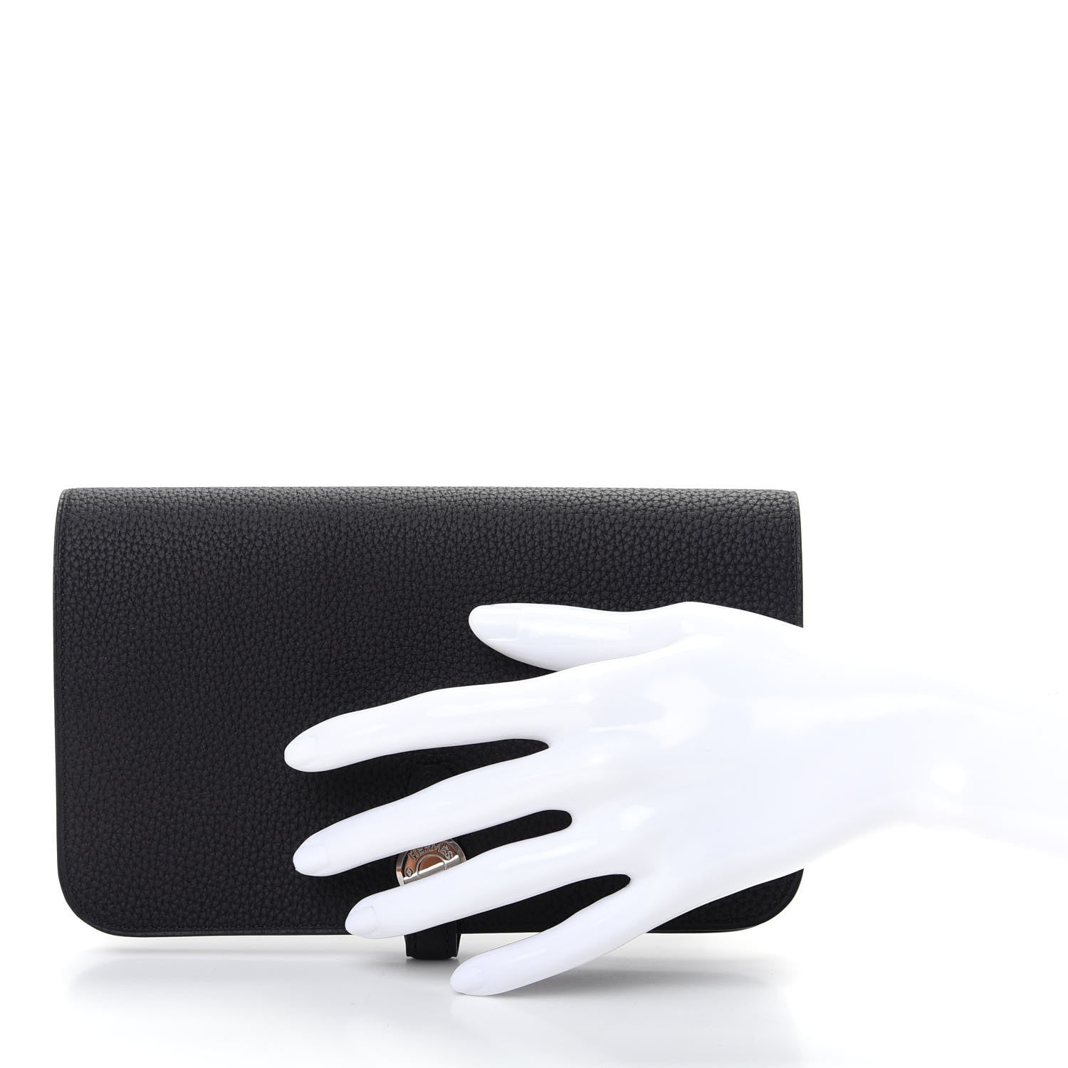 Hermes Togo Dogon Duo Wallet Black 3 of 9