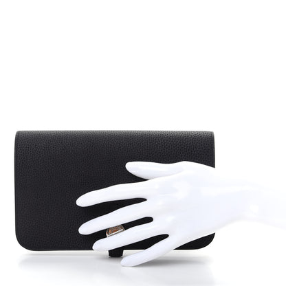 Hermes Togo Dogon Duo Wallet Black 3 of 9