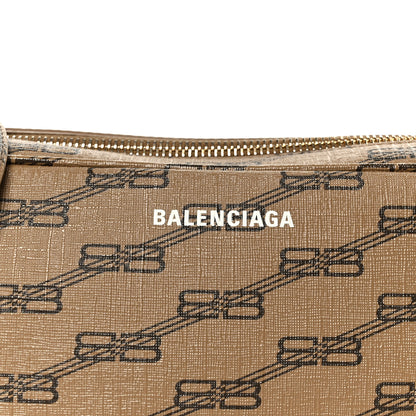 Balenciaga Coated Canvas BB Monogram Medium Signature Camera Bag Beige Brown 8 of 11