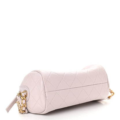 Chanel Shiny Lambskin Quilted Small Fashion Therapy Bowling Bag Lilac 5 of 11