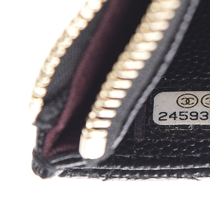 Chanel Caviar Quilted Classic Zip Pouch Black 7 of 9
