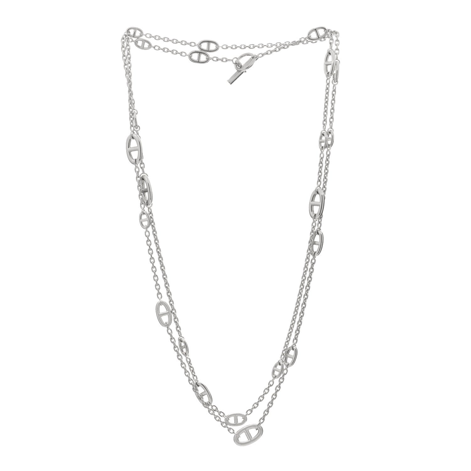 Hermes Sterling Silver Farandole Necklace 160 2 of 4