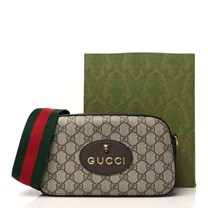 Gucci GG Supreme Monogram Web Neo Vintage Shoulder Bag Beige New Acero Crop 11 of 11