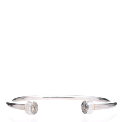 Tiffany Sterling Silver Return to Narrow Circle Edge Cuff Bracelet 1 of 6
