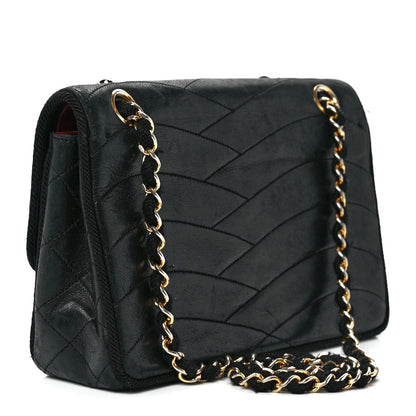 Chanel Lambskin Wavy Quilted Single Flap Black 3 of 13