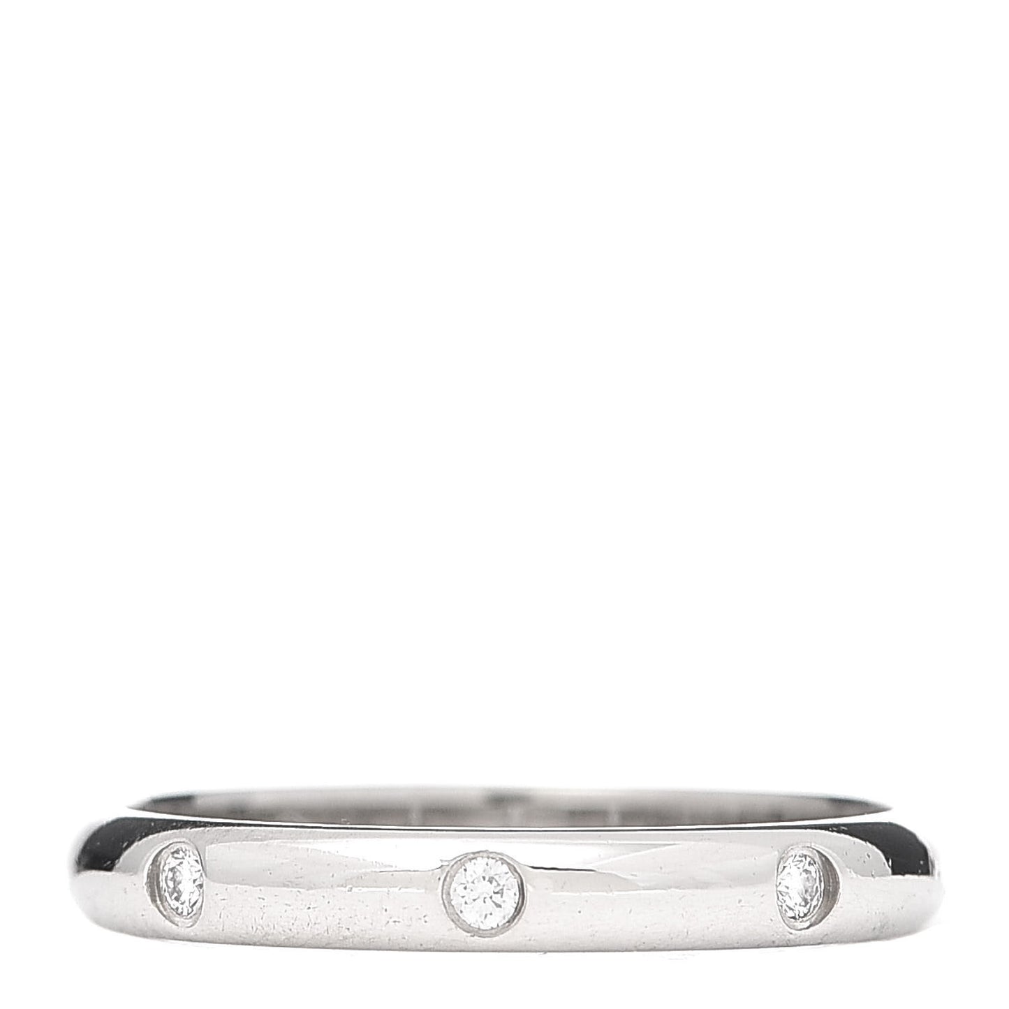 Platinum 3 Diamond 2.6mm 1895 Wedding Band Ring 50 5.25