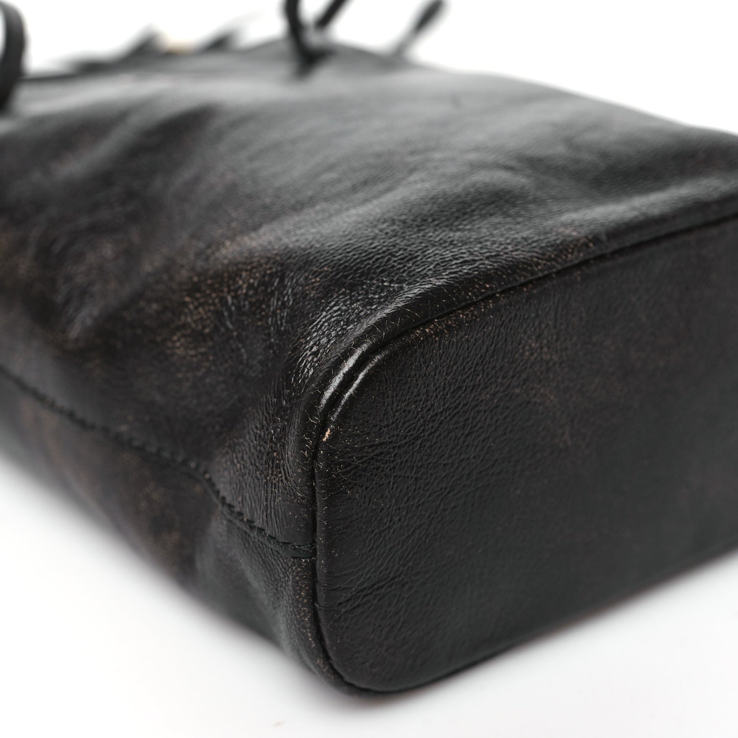 Distressed Nappa Pouch Coffee
