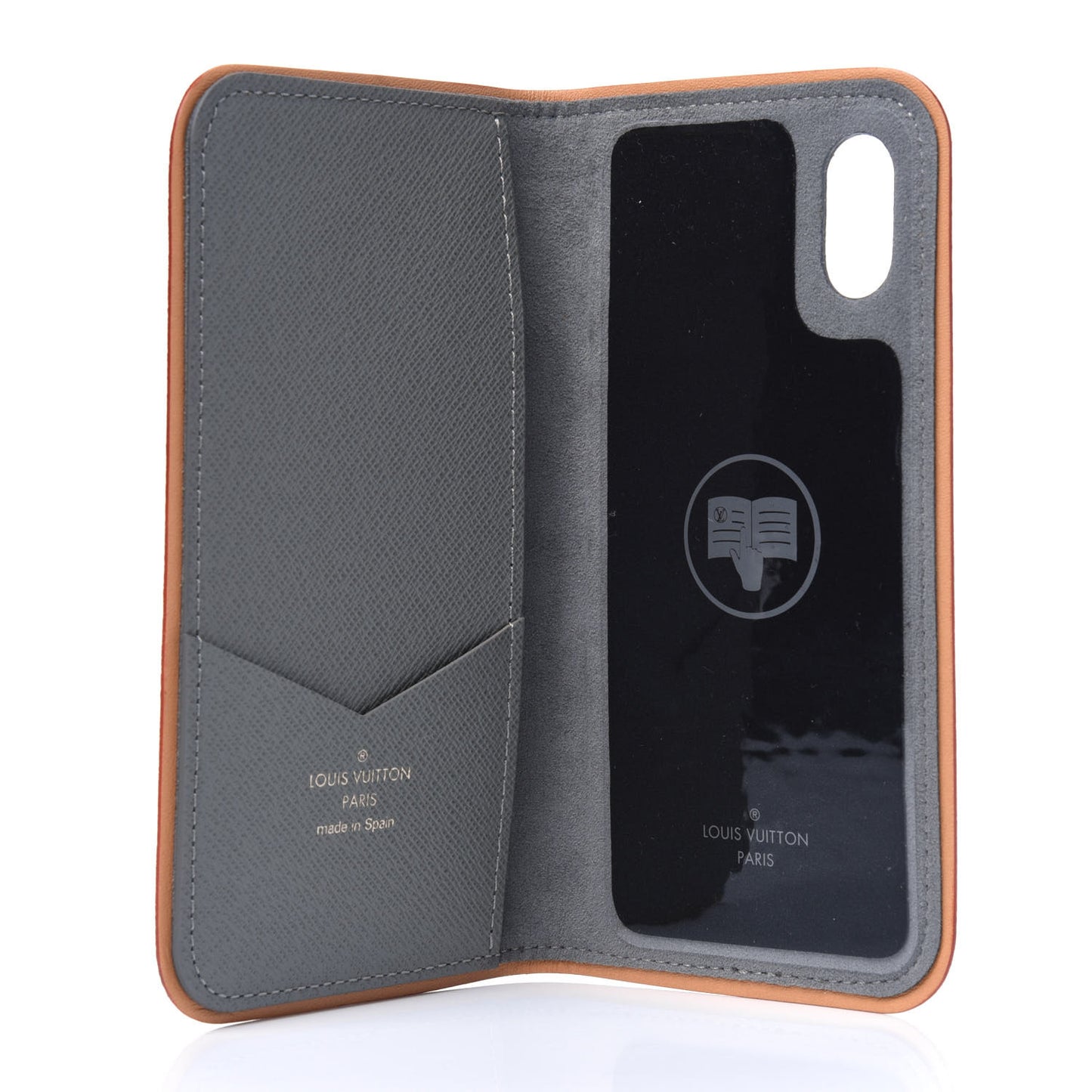 Monogram Titanium iPhone X Folio Case