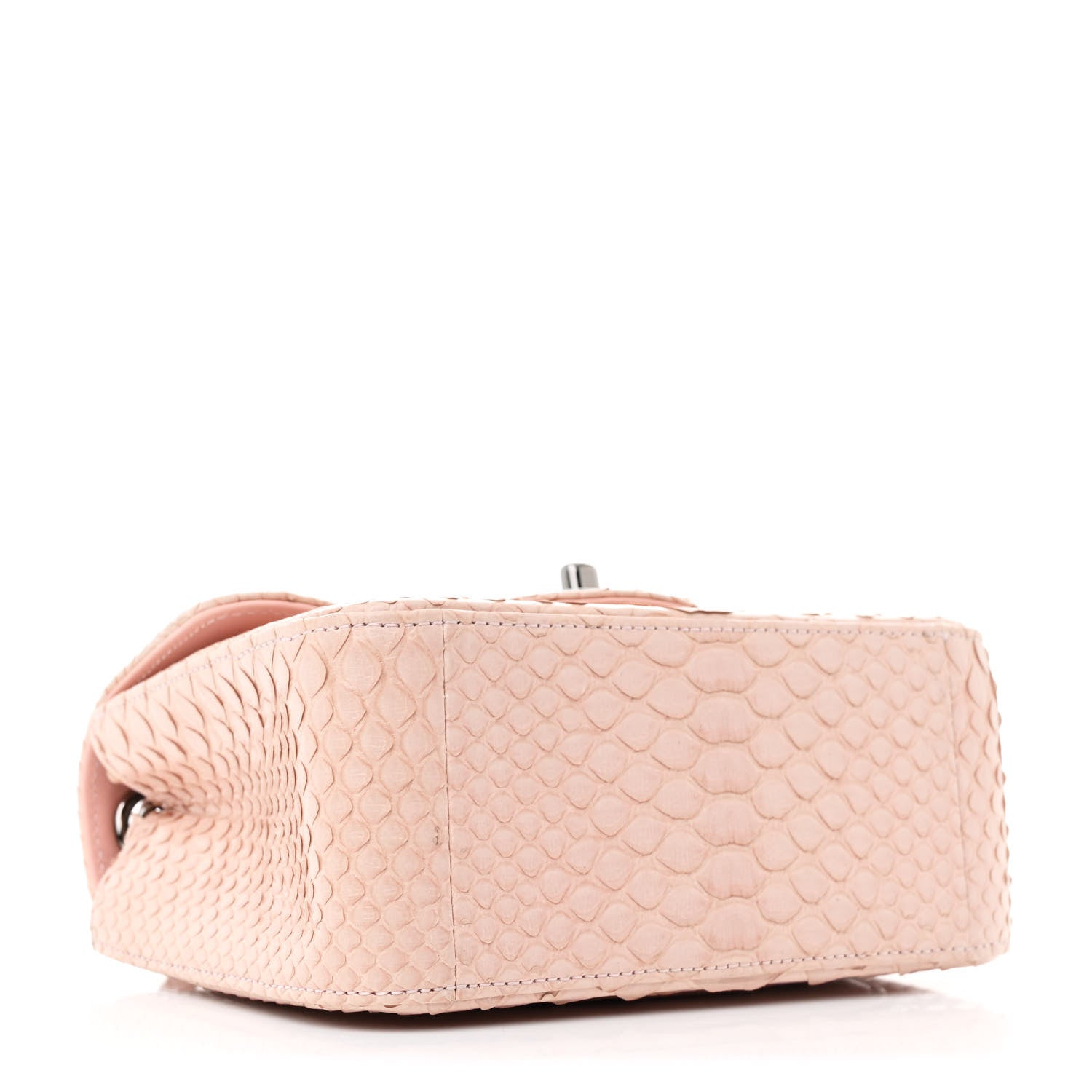 Chanel Snakeskin Mini Square Flap Light Pink 4 of 12