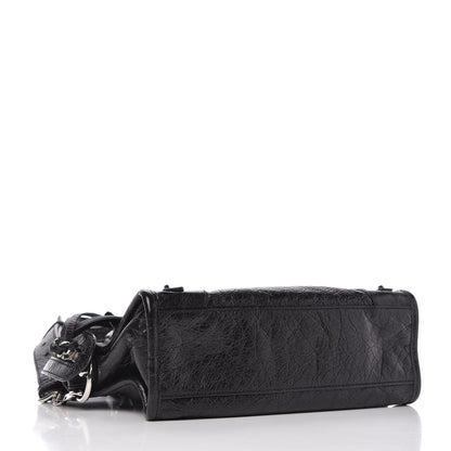 Balenciaga Agneau Classic Silver Hardware Mini City Black 4 of 9