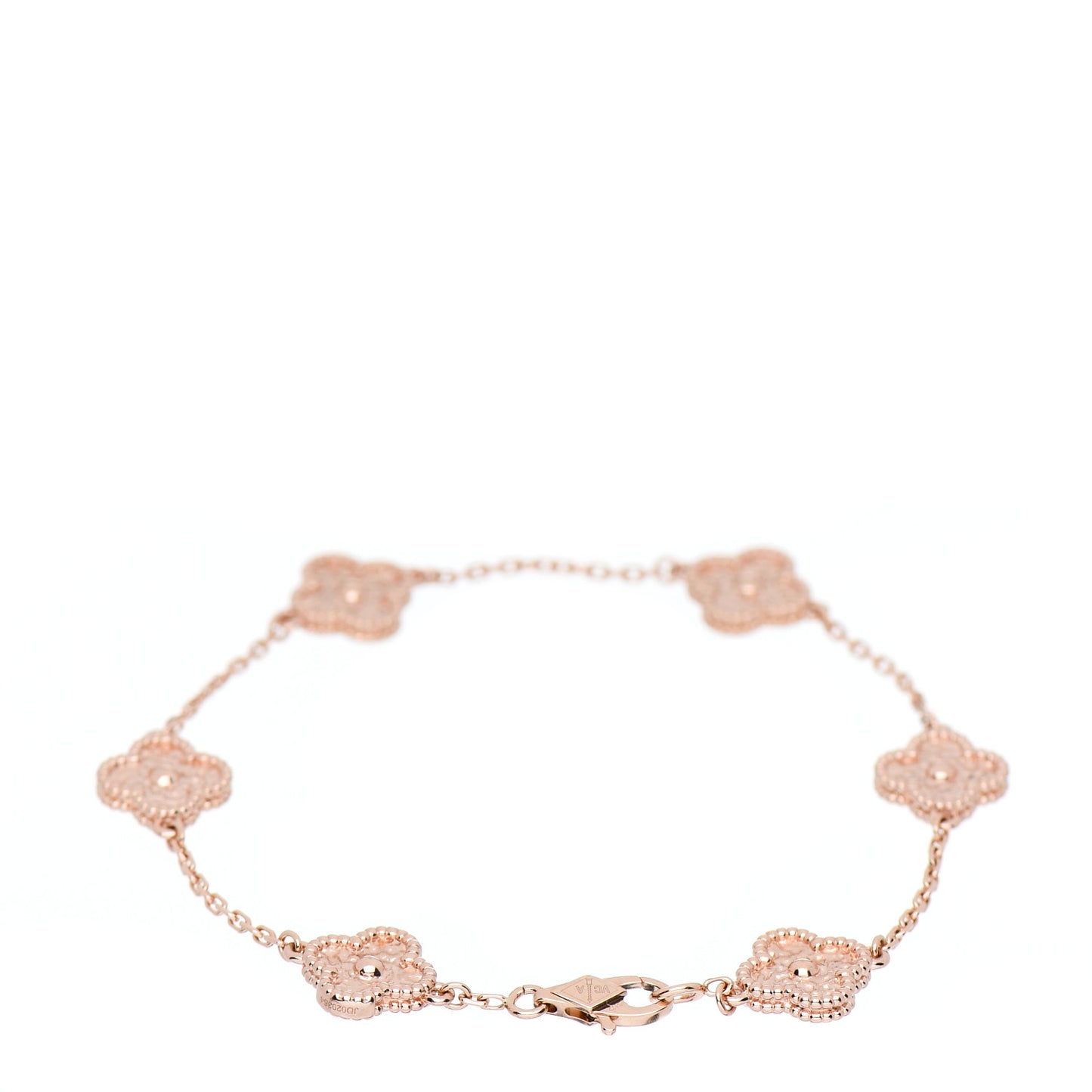 18K Rose Gold 6 Motifs Sweet Alhambra Bracelet