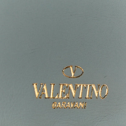 Valentino Garavani Vitello Large Rockstud Zip Pouch Sky Sorbet 11 of 11